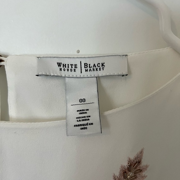 White House Black Market Beaded Blouse - Picture 5 of 7